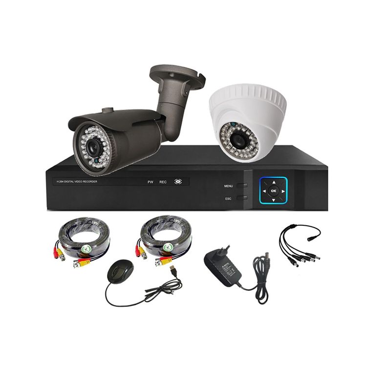 Kit 2 Cámaras Seguridad Mixto HD - M20L-0