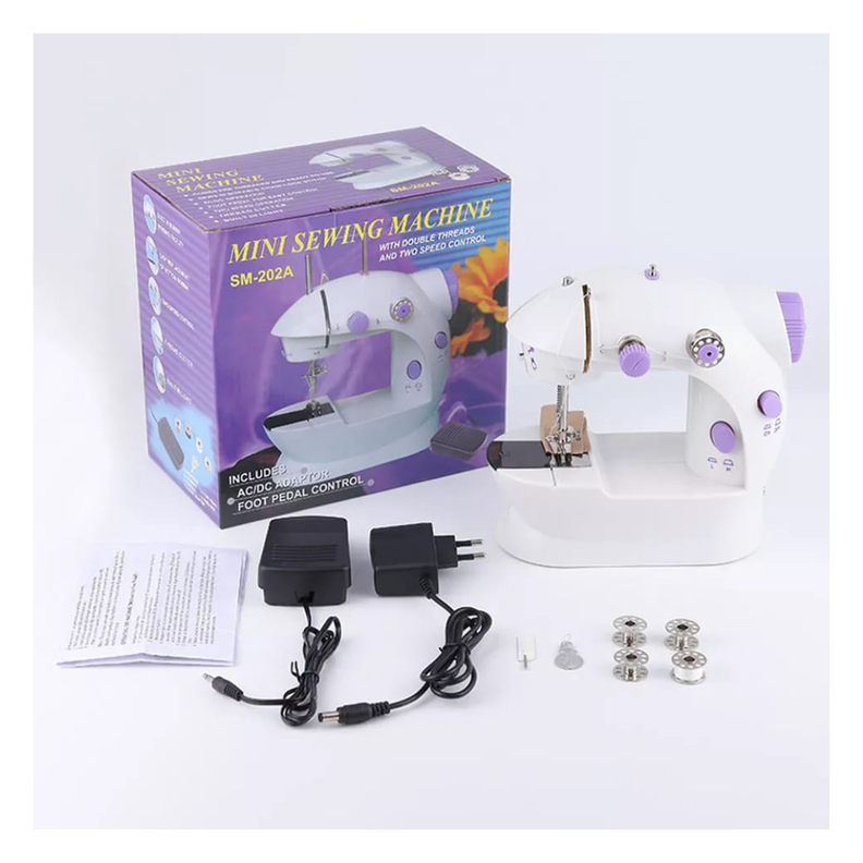 MAQUINA DE COSER PORTATIL CON ACCESORIOS-1
