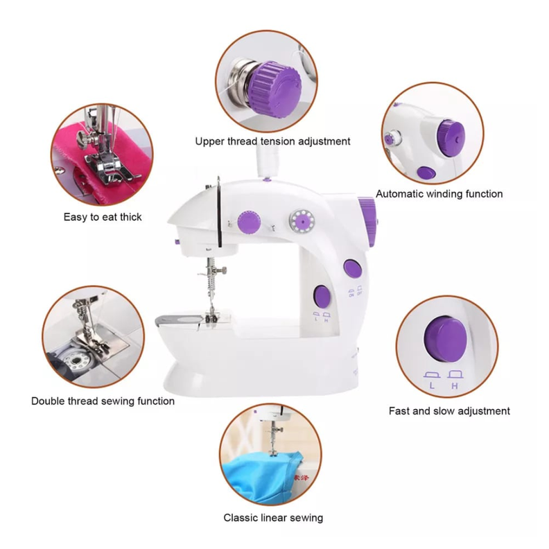 MAQUINA DE COSER PORTATIL CON ACCESORIOS-2
