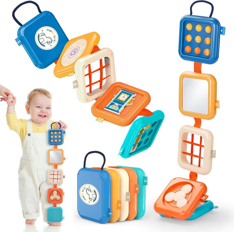 TABLERO PLEGABLE SENSORIAL COGNITIVO PARA BEBE-0