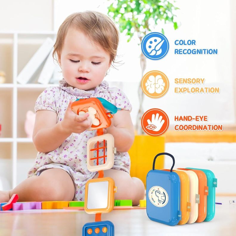 TABLERO PLEGABLE SENSORIAL COGNITIVO PARA BEBE-5