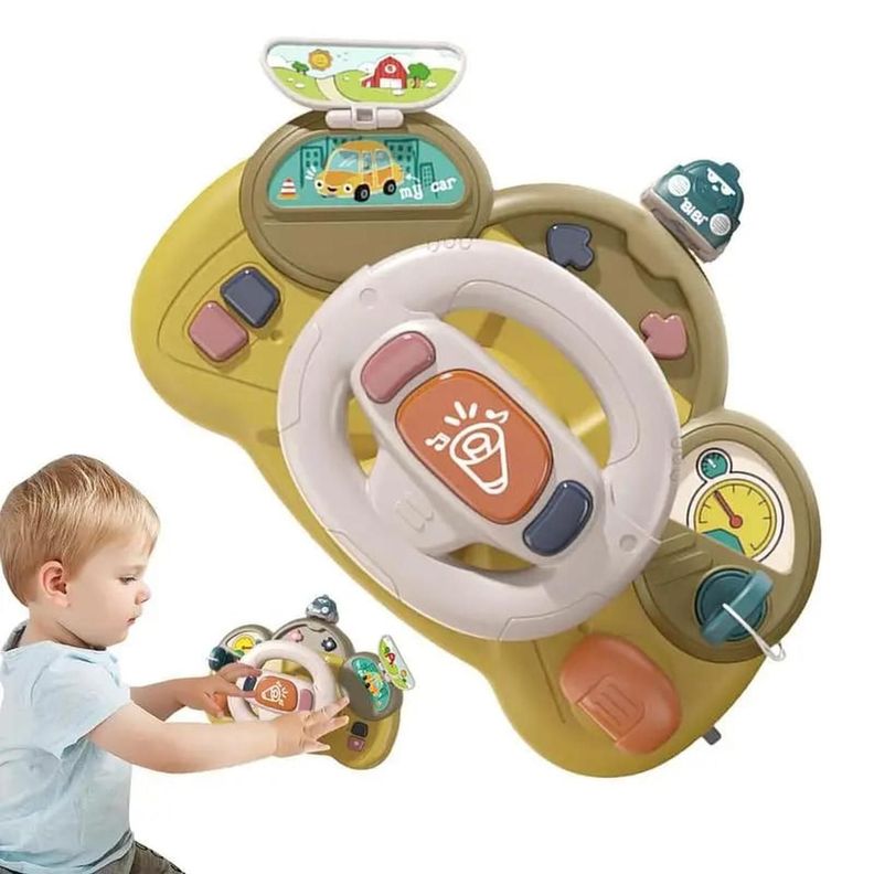 VOLANTE MUSICAL INTERACTIVO PARA NIÑOS-0