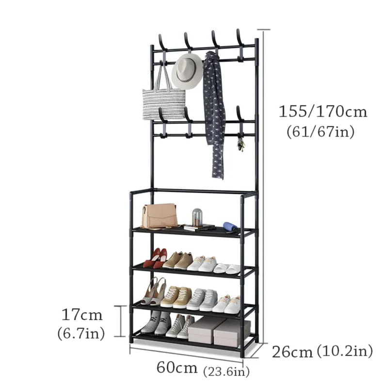 ORGANIZADOR PERCHERO ZAPATERO METALICO CLOSET-1