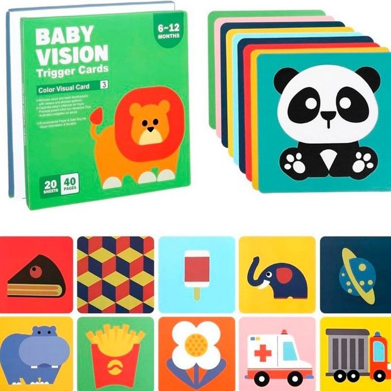 TARJETAS EDUCATIVAS ESTIMULACION VISUAL 6-12 MESES-0