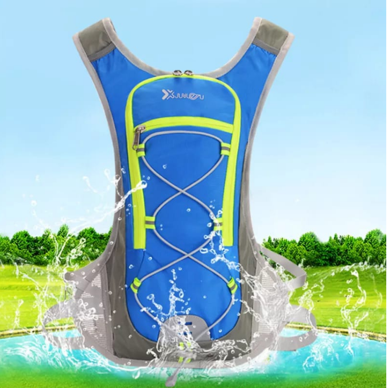MOCHILA CAMPING OUTDOOR CAMELBACK CON BOLSA DE AGUA 2 LITROS AZUL-1
