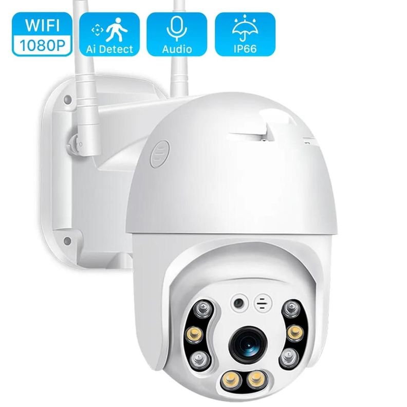 CAMARA IP PARA EXTERIOR IMPERMEABLE WIFI FULL HD-0
