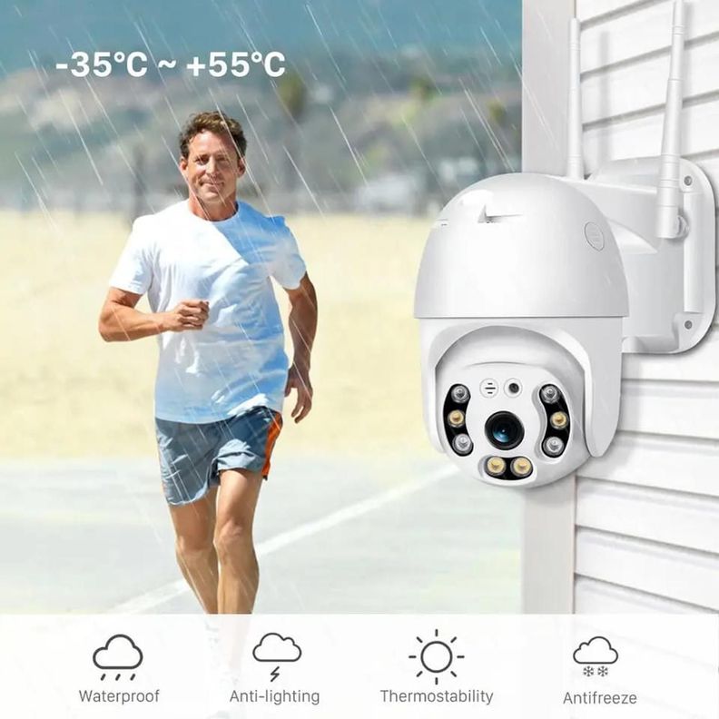 CAMARA IP PARA EXTERIOR IMPERMEABLE WIFI FULL HD-2