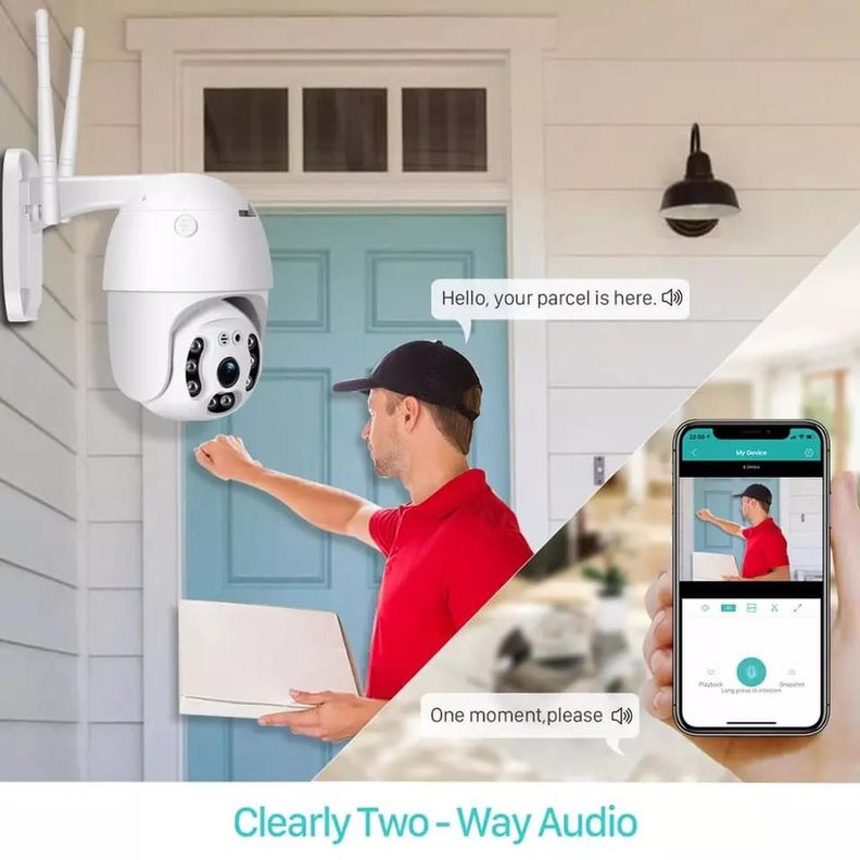 CAMARA IP PARA EXTERIOR IMPERMEABLE WIFI FULL HD-4