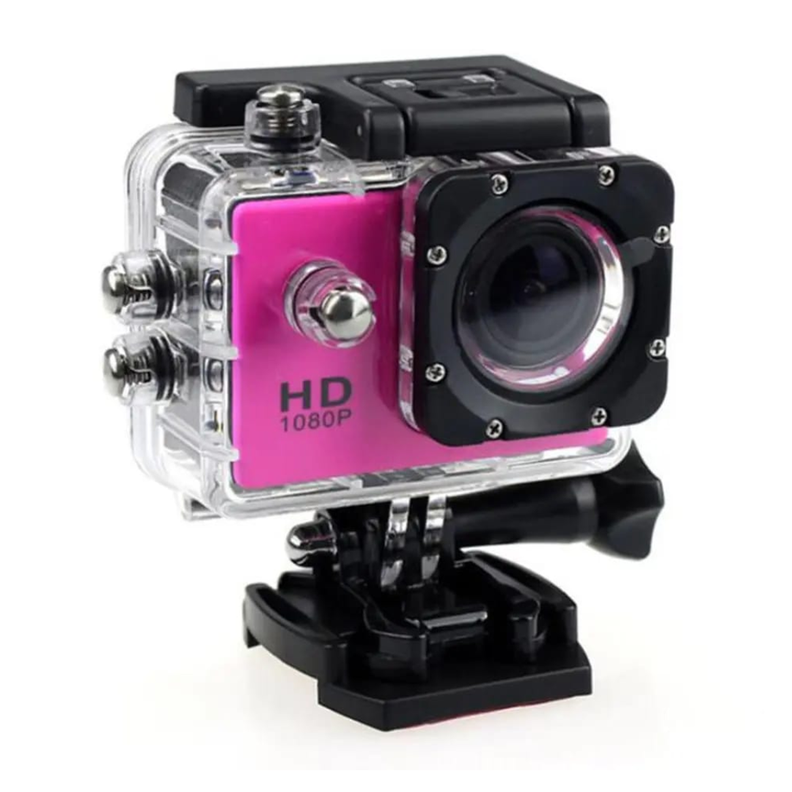 CAMARA DEPORTIVA SUMERGIBLE 4K FULL HD FUCSIA-0