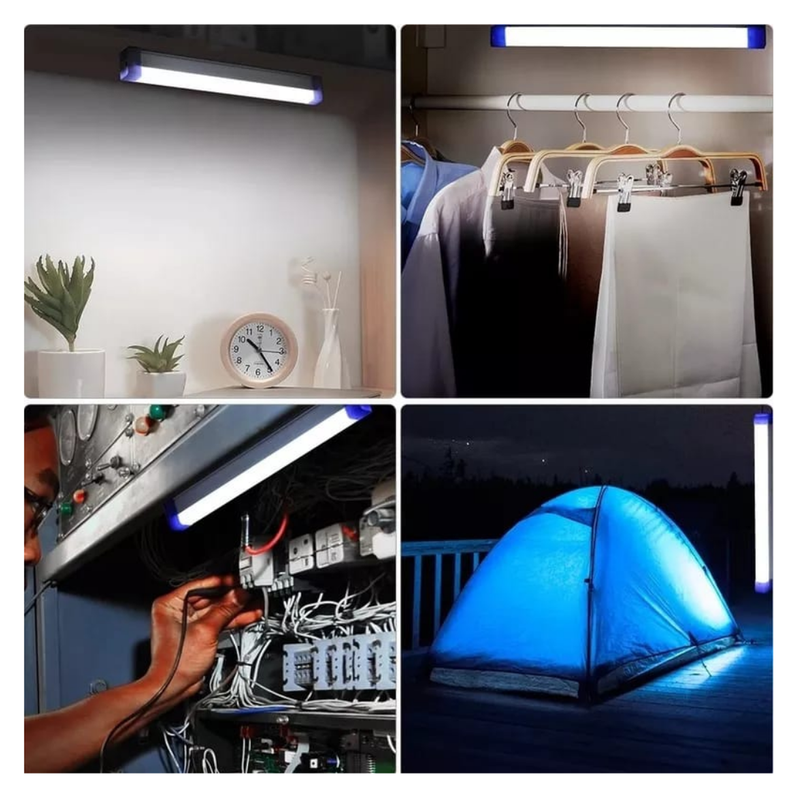 LAMPARA TUBO LED DE EMERGENCIA RECARGABLE PORTATIL 32CM-2