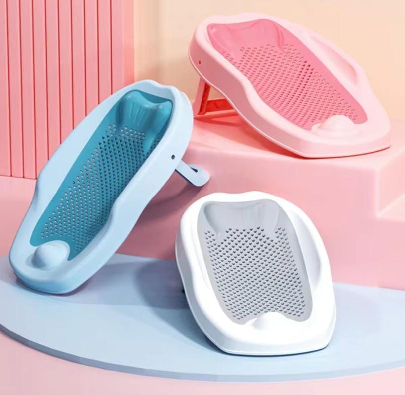 SOPORTE PLEGABLE DE BAÑERA PARA BEBE GRIS-2
