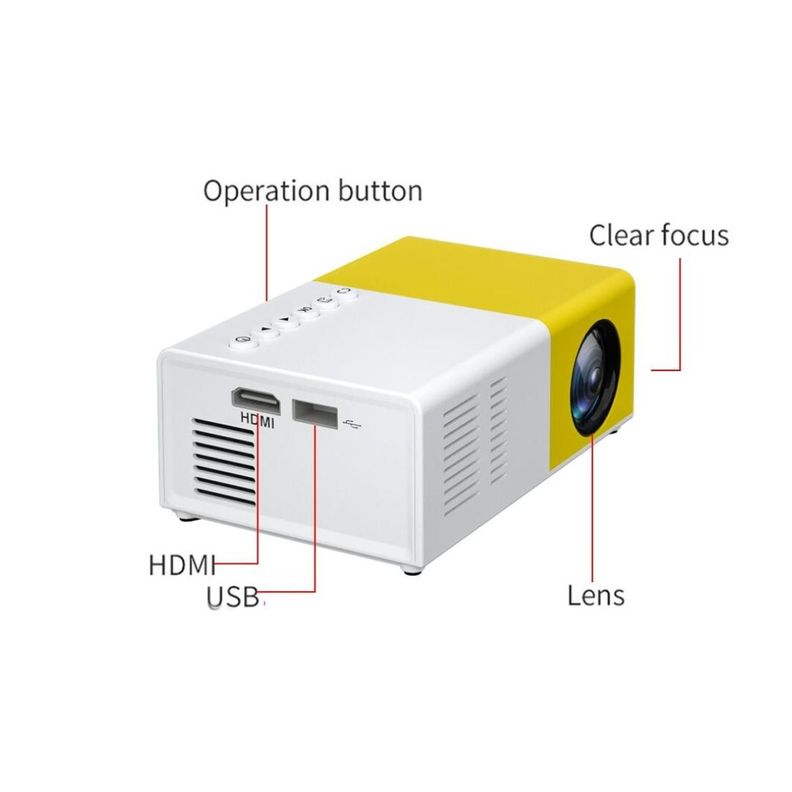 MINI PROYECTOR LED YG-300 PRO PORTATIL-2