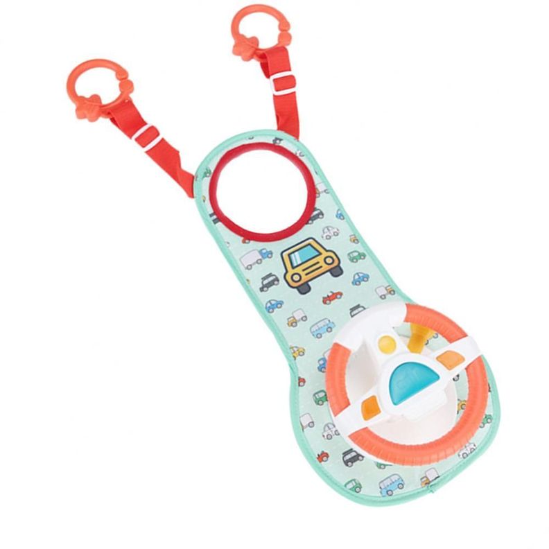 VOLANTE SIMULADOR ROTACION 360 PARA AUTO BEBE-0