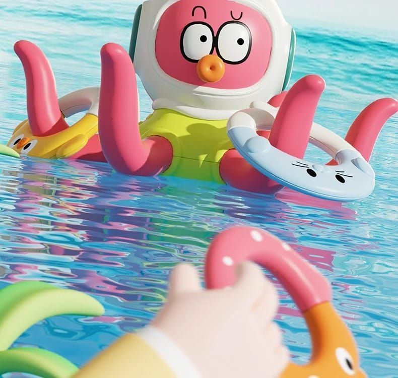 PULPO FLOTADOR INTERACTIVO JUGUETE DE BAÑO-2