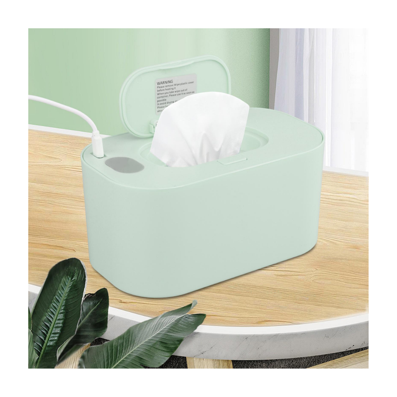 CALENTADOR PORTATIL DE TOALLITAS HUMEDAS USB VERDE-1