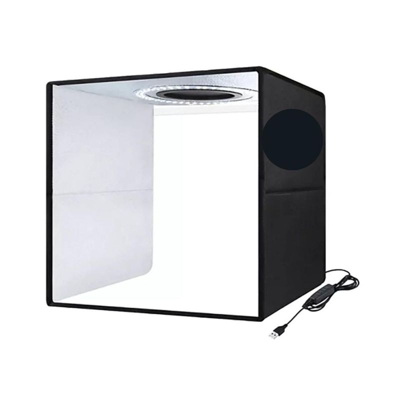 CAJA DE LUZ PORTATIL ESTUDIO FOTOGRAFICO 30CM-0