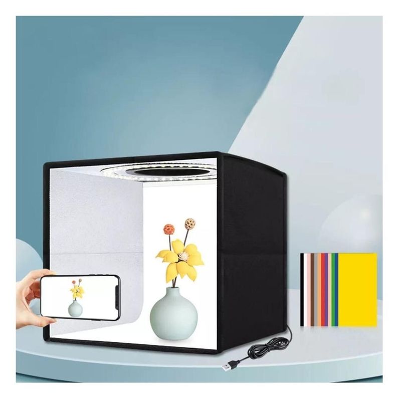 CAJA DE LUZ PORTATIL ESTUDIO FOTOGRAFICO 30CM-1