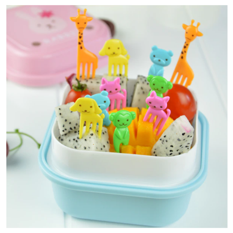 MINI TENEDORES DE FRUTA DE ANIMALES PARA NIÑOS-0