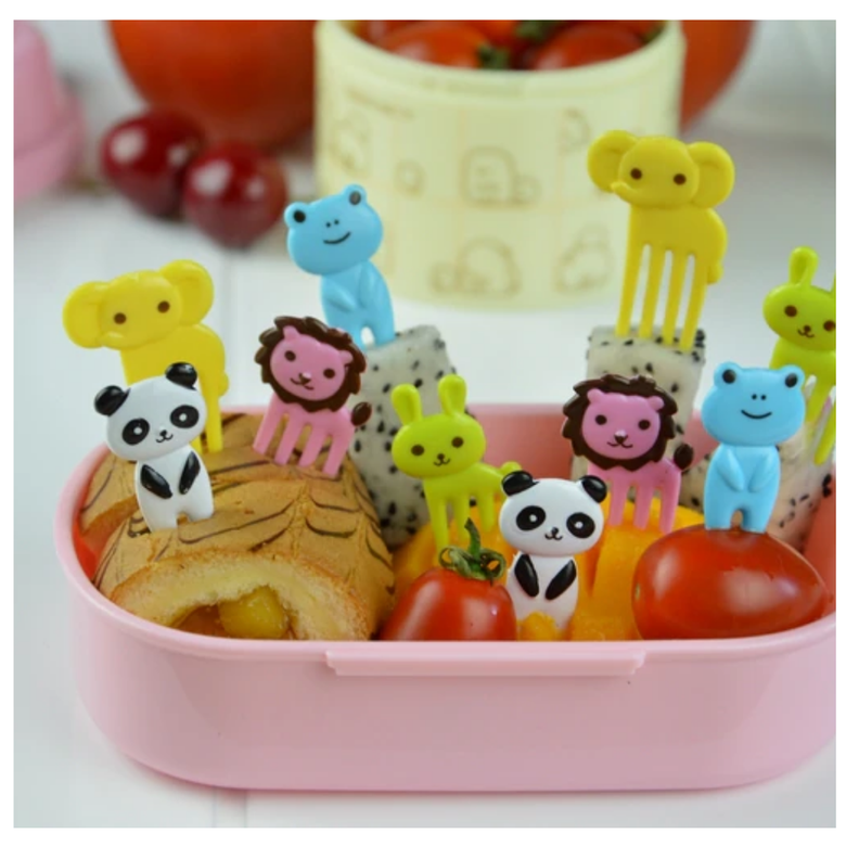MINI TENEDORES DE FRUTA DE ANIMALES PARA NIÑOS-1