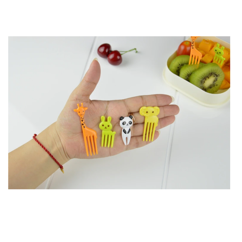 MINI TENEDORES DE FRUTA DE ANIMALES PARA NIÑOS-2