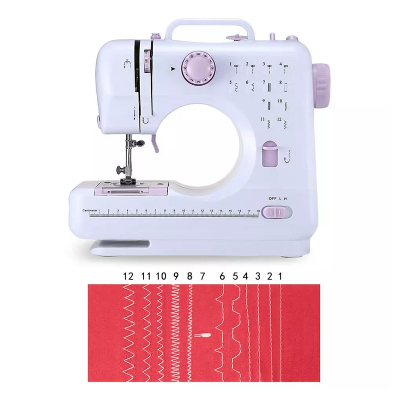 MAQUINA DE COSER PORTATIL SEMI-PROFESIONAL 12 PUNTADAS-0