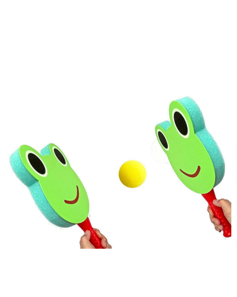 JUEGO DE PALETAS DE TENIS DISEÑO DE RANA-1