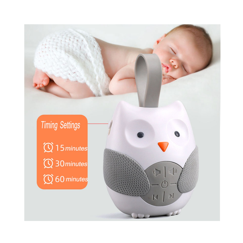 BUHO REPRODUCTOR MUSICAL CON SONIDOS BLANCOS PARA DORMIR-3