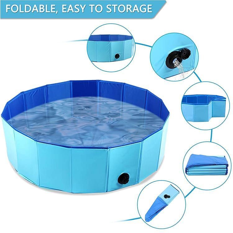 PISCINA PLEGABLE BAÑERA PARA MASCOTAS 120 CM-1
