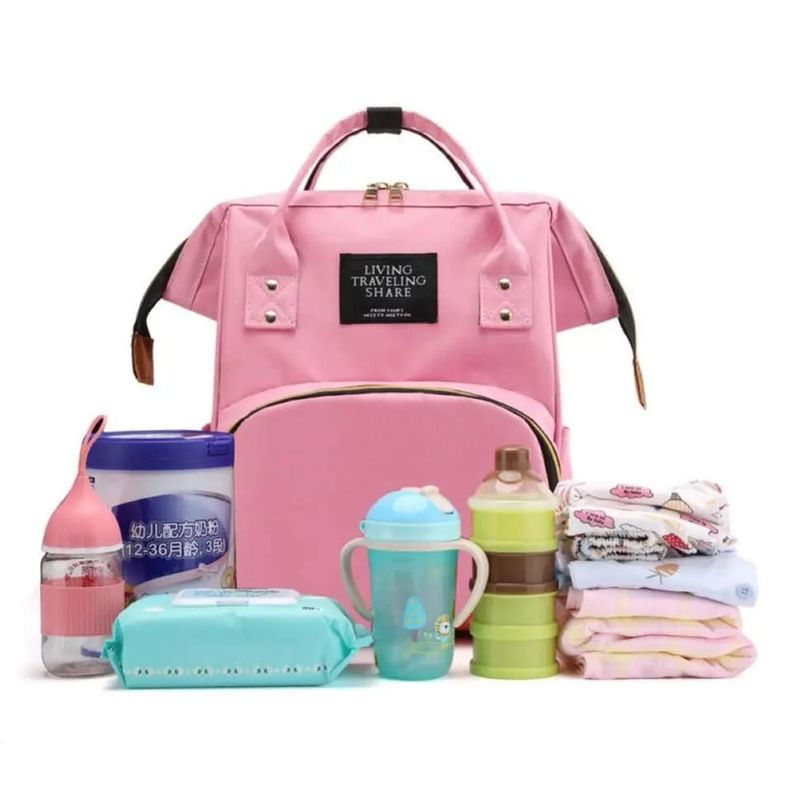 BOLSO MOCHILA MATERNAL PAÑALERA DE BEBE IMPERMEABLE COLORES-0