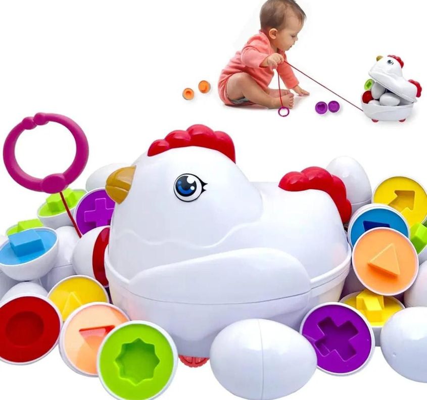 JUEGO ENCAJE EDUCATIVO GALLINA MONTESSORI-0