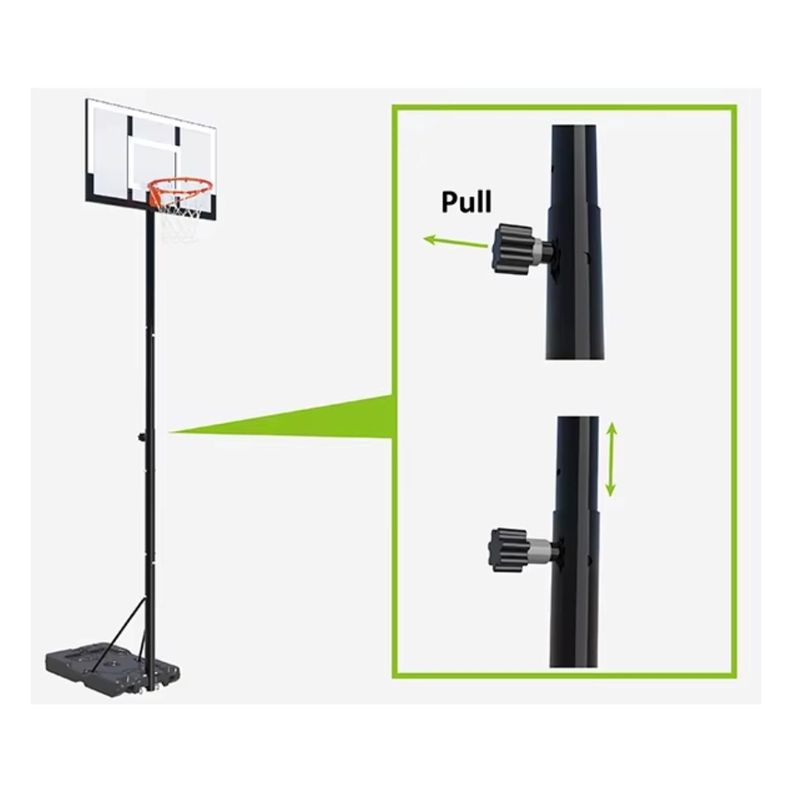 Aro Basketball Portátil Altura Ajustable 1,0 - 3,05m-6