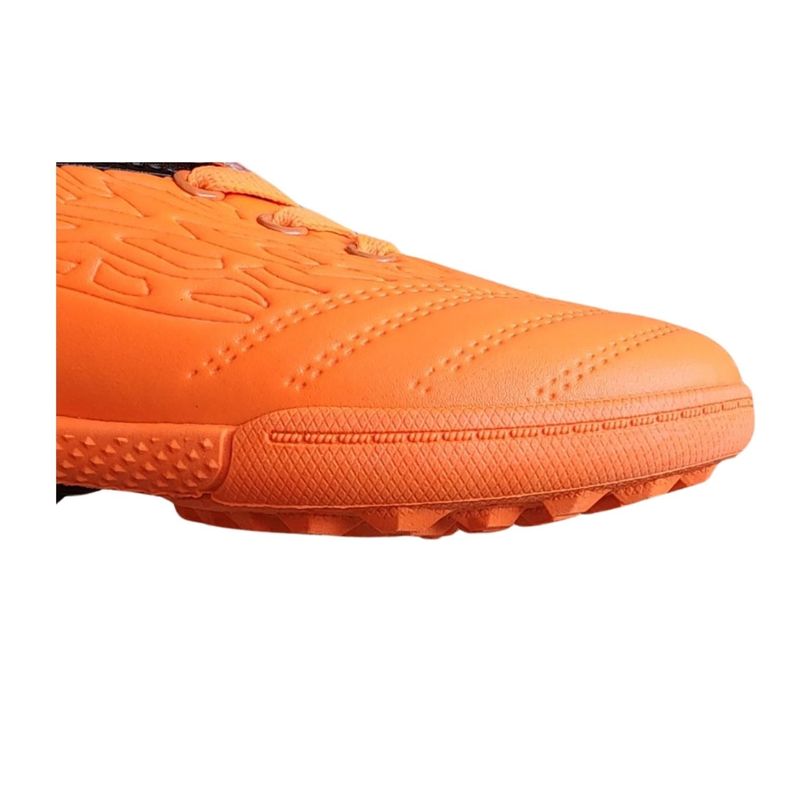 Zapatilla Futbolito Niño. Unisex. Futbol Color Negro/Naranjo-4