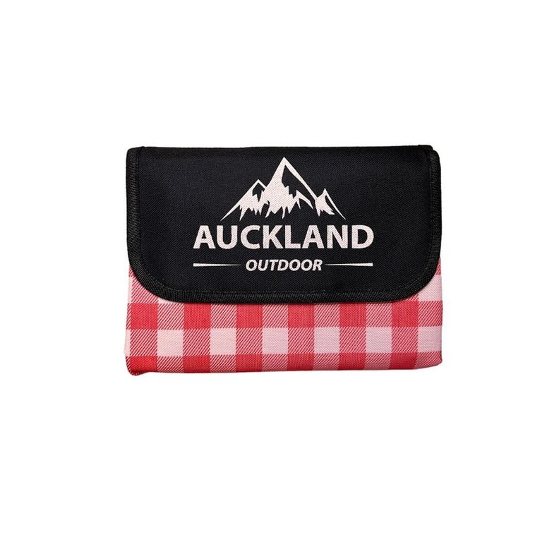 Manta de Picnic Impermeable 150 x 180 Cuadros Rojos-0