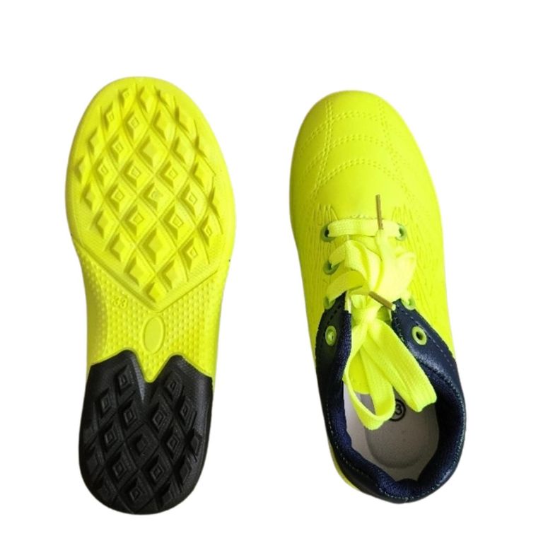 Zapatilla Futbolito Niño. Unisex. Futbol Color Azul/Amarillo-5
