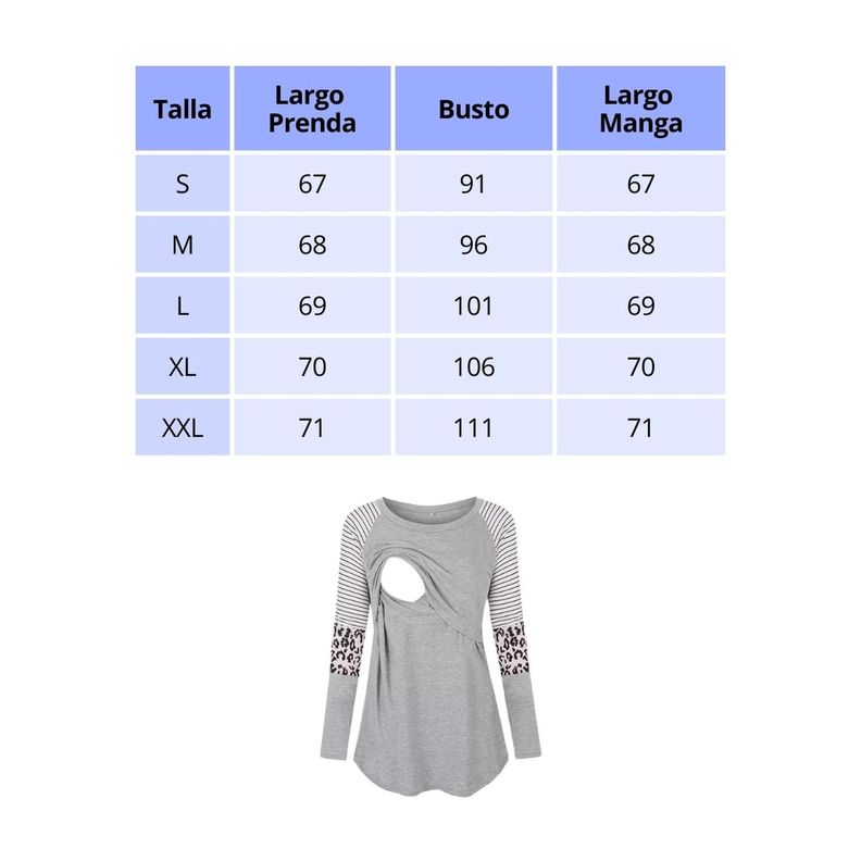 Polera Lactancia Maternidad Manga Larga Gina Burdeo-3