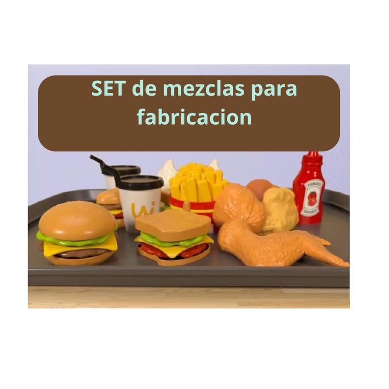 Supermercado Juguete Cocina De Comida Rapida Luz y sonido-6