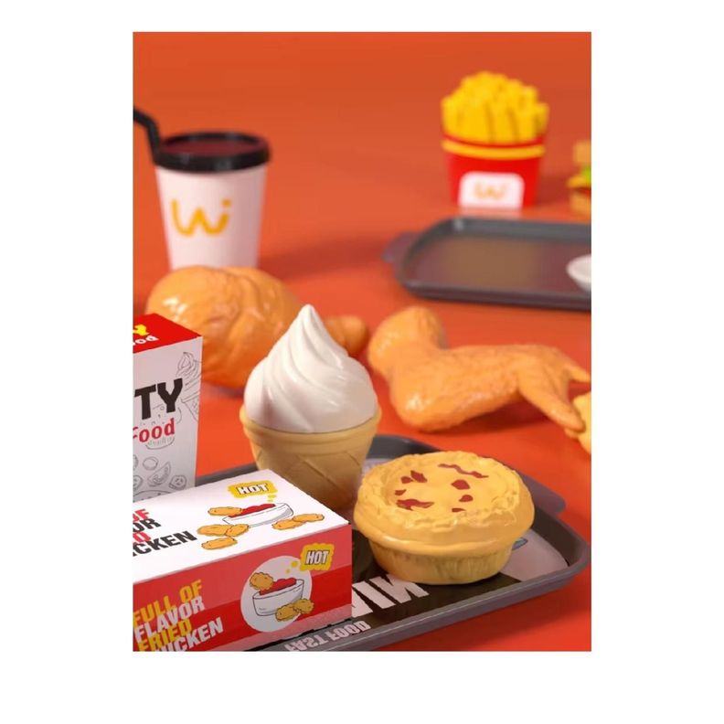 Supermercado Juguete Cocina De Comida Rapida Luz y sonido-7