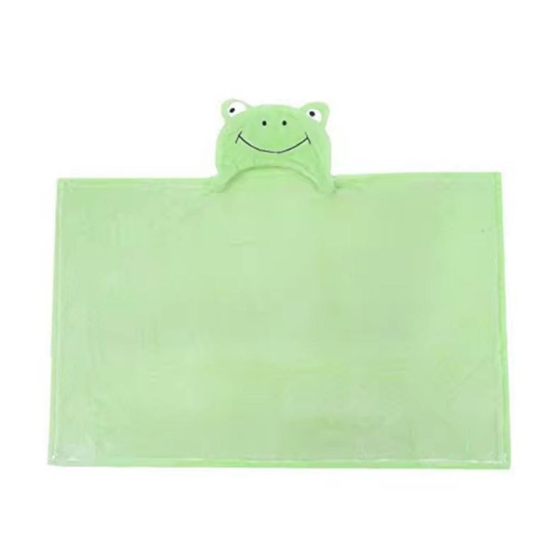 Toalla Bebe Con Capucha Rana Verde-1