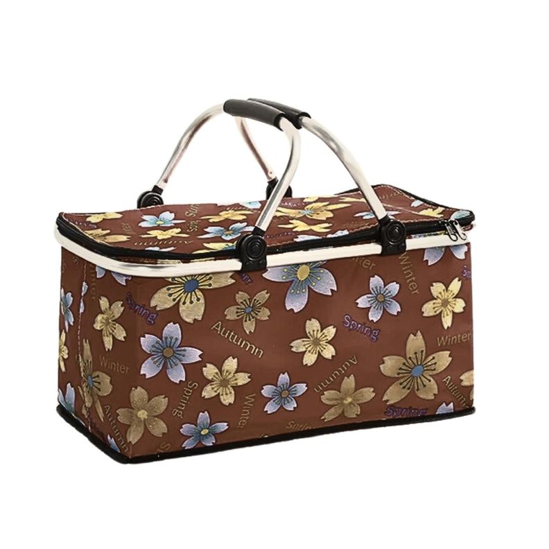 Bolso Termico Plegable Margaritas Cooler Canasta Picnic-0