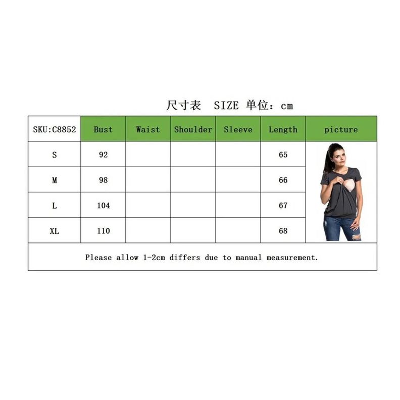 Polera Lactancia Maternidad Manga Corta Gris XL gris-2