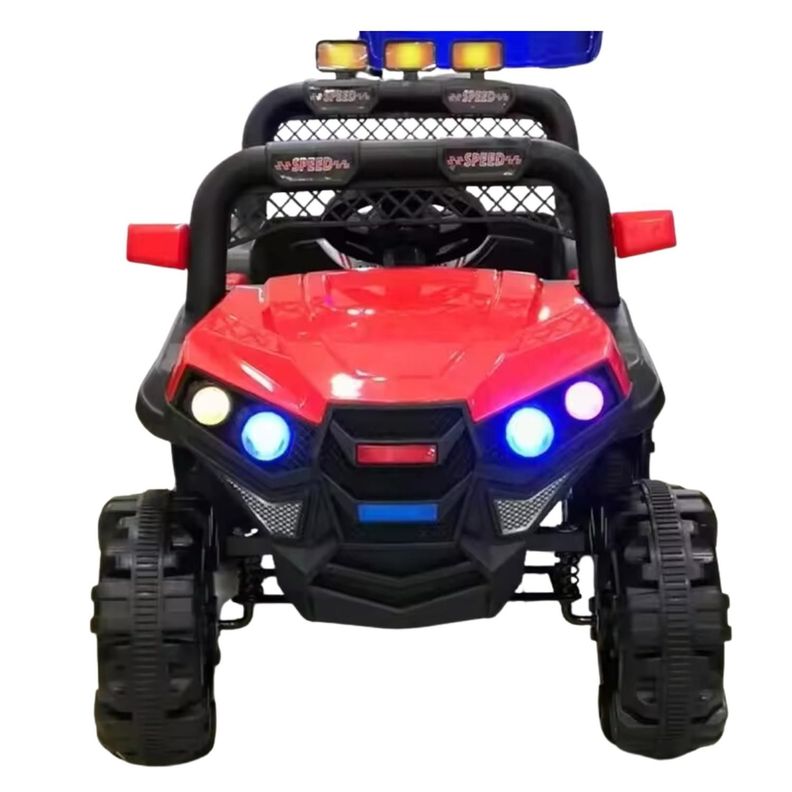 Auto Electrico Infantil Jeep A Batería Control Remoto Rojo-1