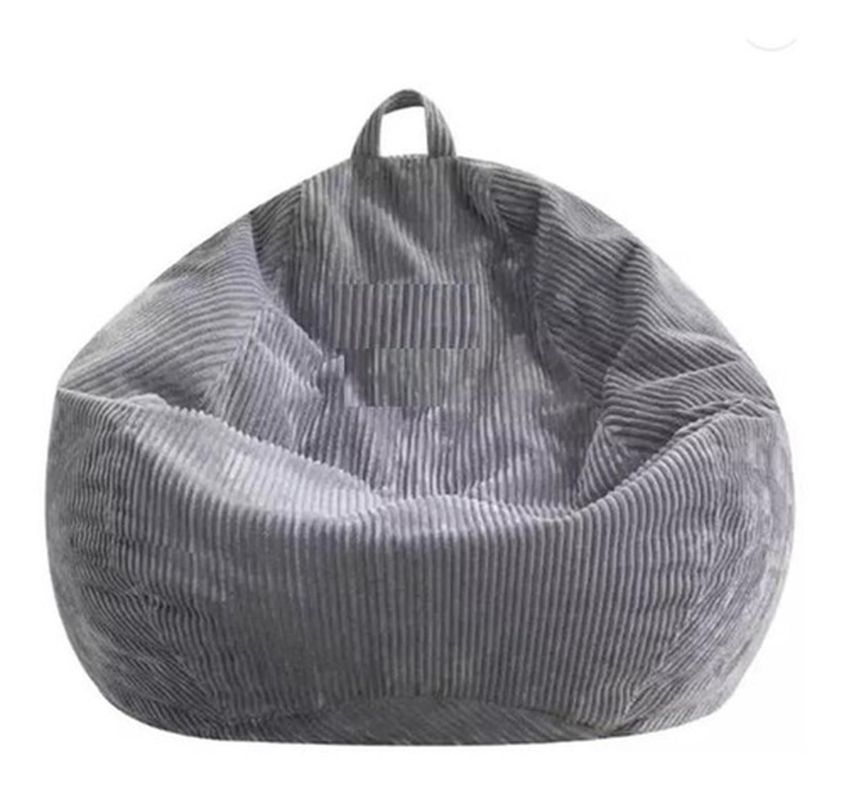PUFF PERA DE COTELÉ. 100 X 120 CM. GRIS-3