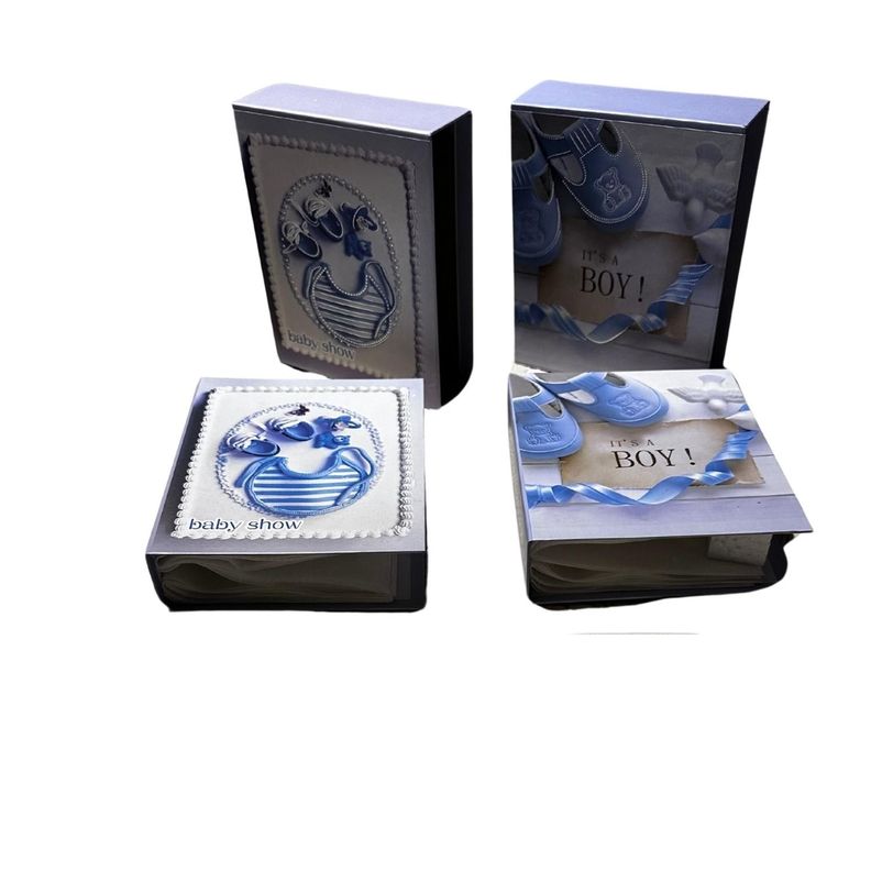 Pack 2 Album Foto Bebe Baby Shower Celeste 40 Fotos 10x15 cm-0
