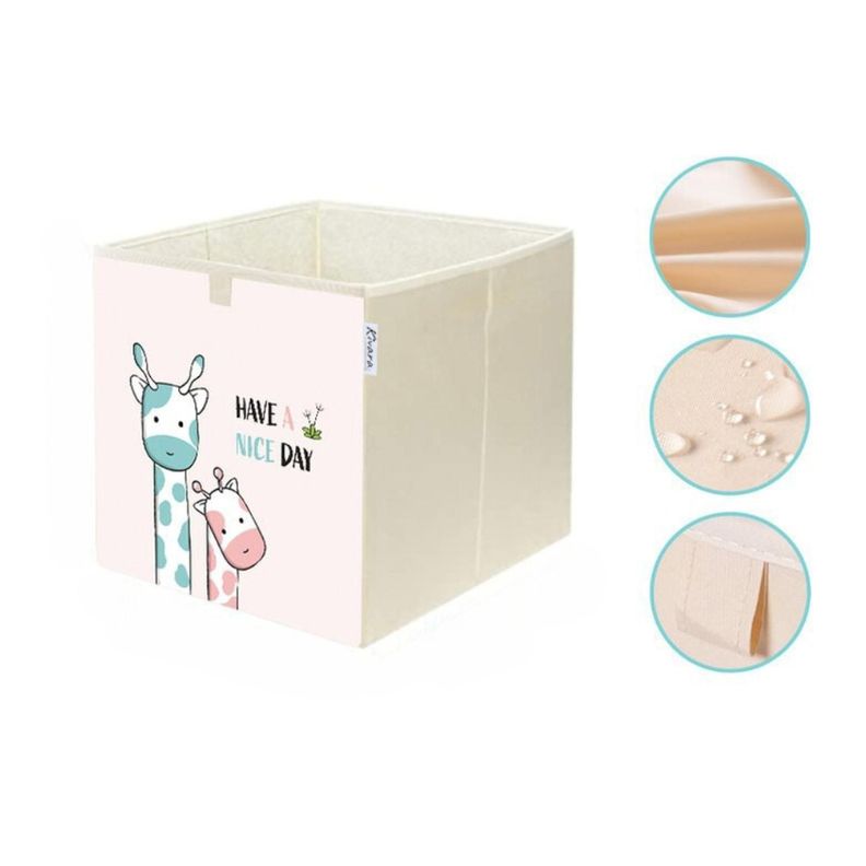 Caja Organizador Juguetes Ropa Infantil Kivara Jirafas-1
