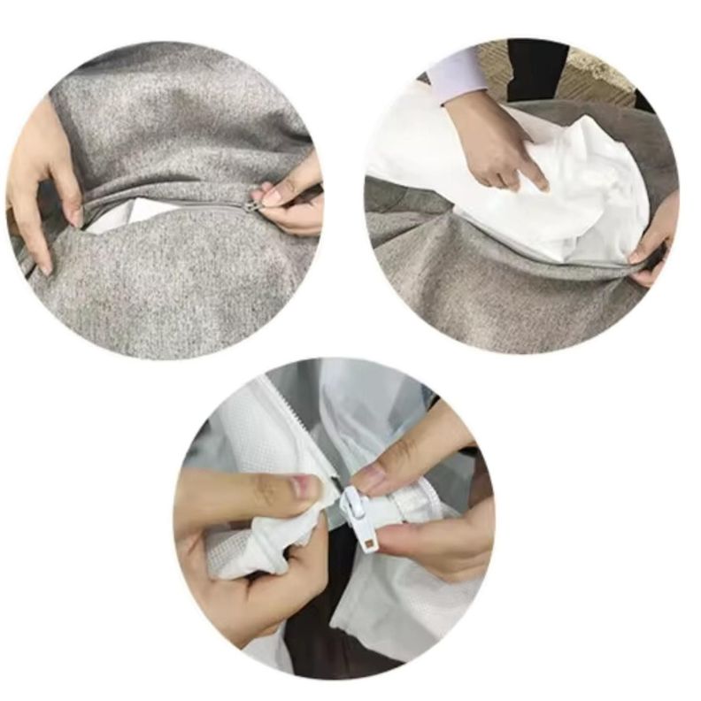 Puff Pera Oxford 100x120 Cm Gris-3