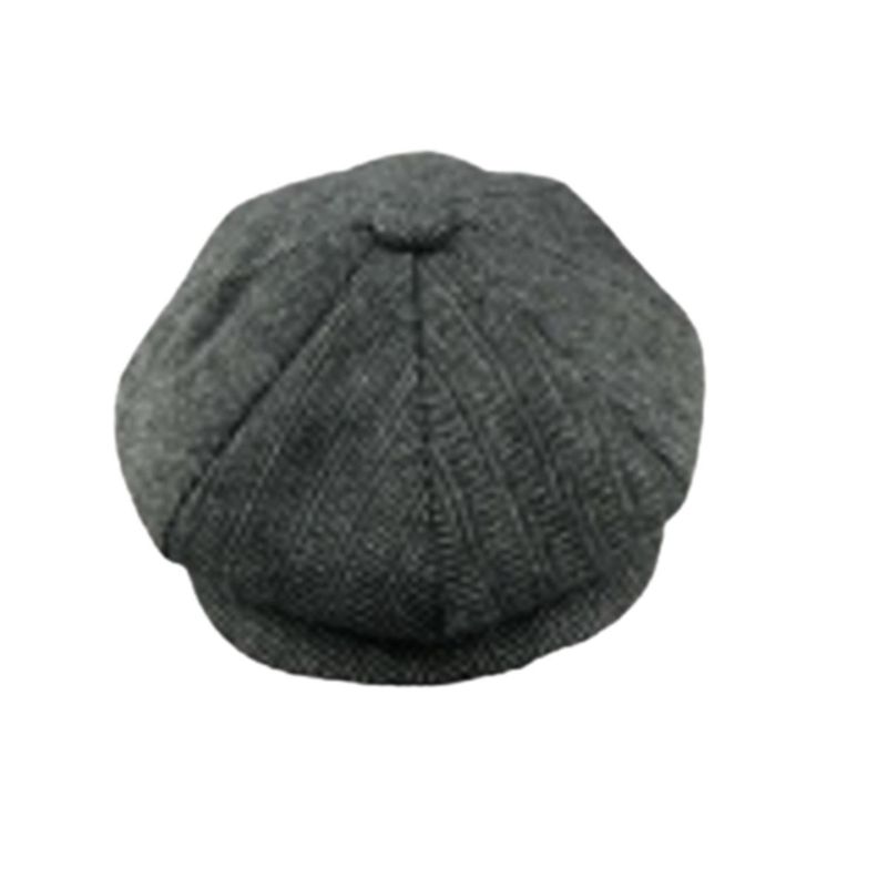 Boina Peaky Blinders Color Gris Oscuro Wool Blended Estilo Inglés-0