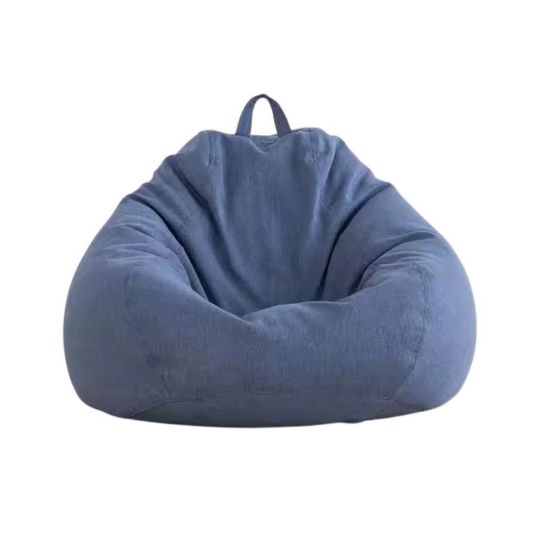 Puff Pera Simil Lino 100 X 120 Cm Celeste