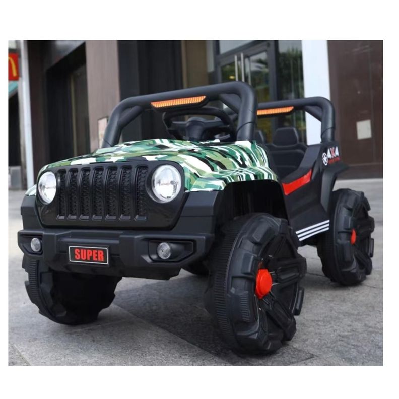 Auto Electrico Infantil Jeep Batería Con Control 2188pp Verde-4