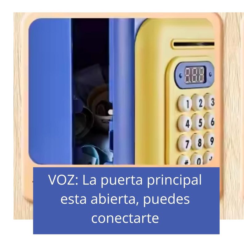 Alcancia Juguete Electónico Caja Seguridad Luz y Sonido-1