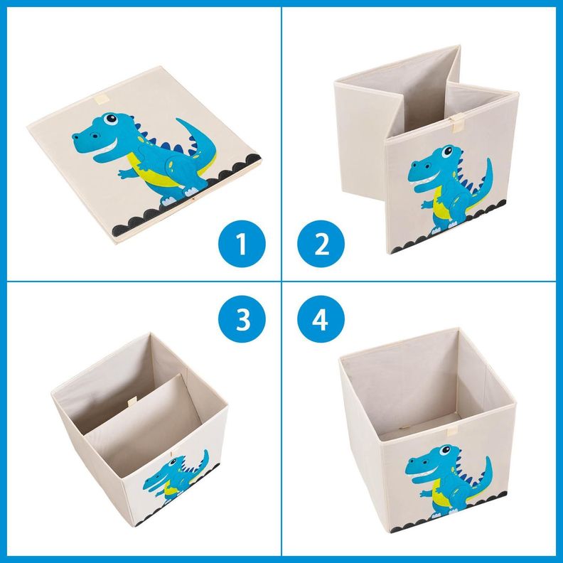 Caja Organizador Juguetes Ropa Infantil Kivara Dinosaurio-1